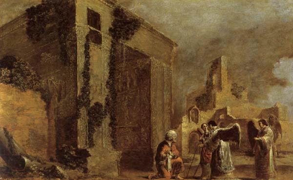BRAMER, Leonaert Abraham and the Three Angels Germany oil painting art